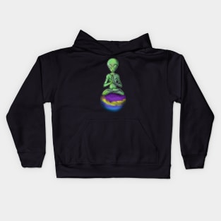 Yoga Zen Alien Kids Hoodie